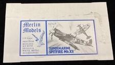 Merlin Models 1/72 #19 Supermarine Spitfire MkXII  (NO MODEL BOX ONLY)