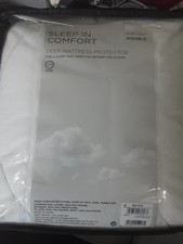 Next Double Mattress Protector Extra Deep Bnwot