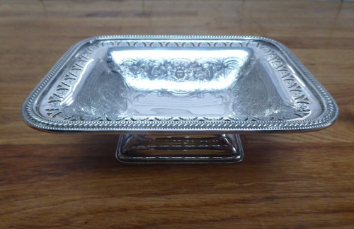 Vintage ornate silver plate - vintage,