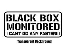 BLACK BOX FITTED FUNNY CAR STICKER DECAL YOUNG DRIVER BUMPER WINDOW VINYL
