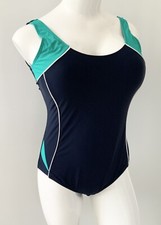 Bonmarche Navy Green Swimsuit