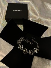 Chanel Heart Large Bracelet CC Gold Plated Bangle Rare ?