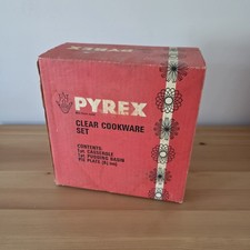 Vintage Pyrex Clear x 3