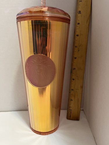 Starbucks iridescent rose - iridescent, gold
