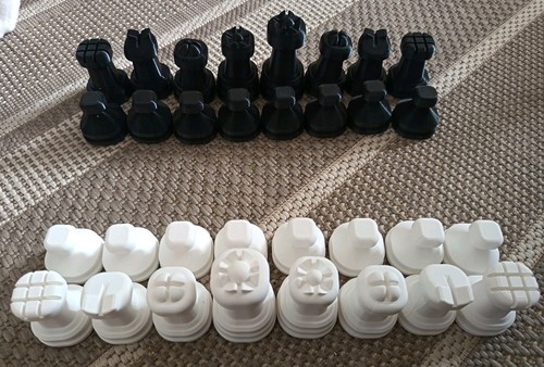Printed chess set no - printed,