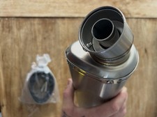 Motorcycle exhaust silencer