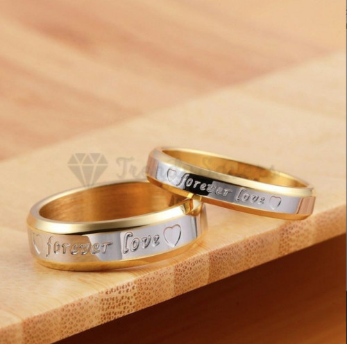 Titanium steel engraved gold - titanium,
