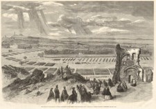 Queen Victoria reviewing Rifle Volunteers, Queen Victoria's Park, Edinburgh 1860