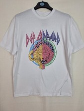 Def Leppard White T Shirt Rock