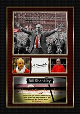 Bill Shankly - Liverpool FC -   ORIGINAL A4 Signed PHOTO PRINT MEMORABILIA