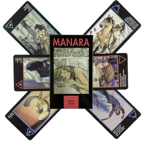 Manara erotic tarot deck cards - deck,