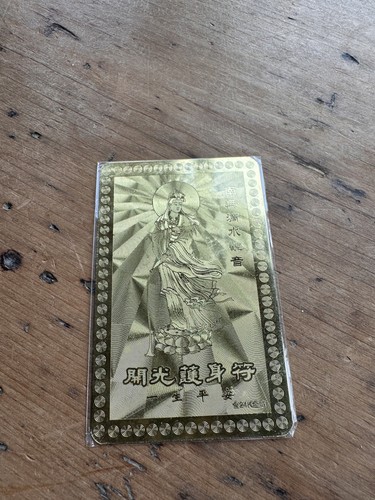 Guanyin amulet buddha gold - amulet,