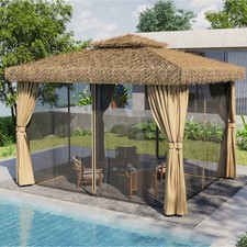Outdoor Gazebo with Thatch