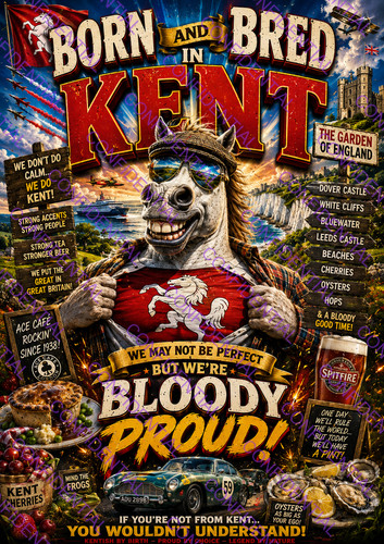 Born bred kent spitfire - in,