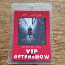 Paul Weller Vip/Aftershow Pass