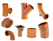 Osma Wavin 110mm (4") Underground Drainage Fittings, Junctions & Bends Sewer