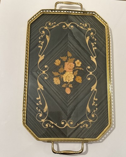 Vtg mcm marquetry - marquetry, inlay