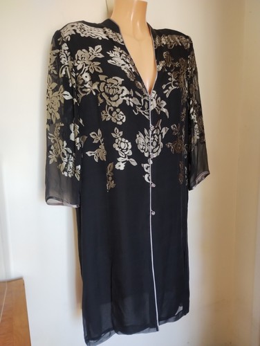 Jacques vert black floral foil - black,