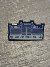 Glasgow Rangers FC Ibrox Stadium Gates Anniversary 125 Years Pin Badge