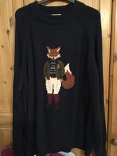 Joules Jonty fox navy jumper size 20 new with tags