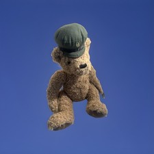 Harrods Annual Bear 2017 Green Man doorman. Missing Jacket ( Bit Tatty )