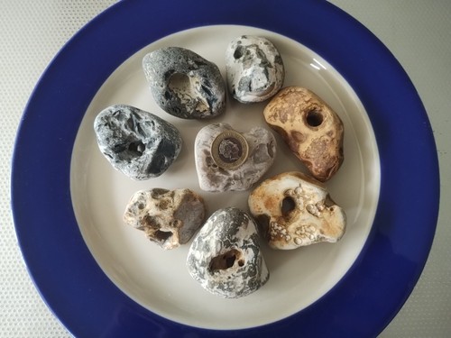 Set natural hag stones - set,