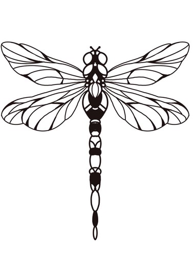 Dragonfly vinyl decal - 4”,