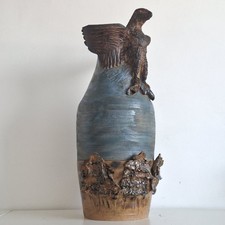 Large Studio Pottery Vase by