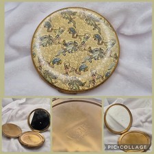 VINTAGE LARGE VOGUE VANITIES PERSIAN LEGEND POWDER COMPACT MIRROR FREE P&P