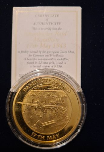 Dambusters raid gold plated - dambusters,