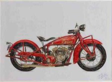 A4 Metal Sign Limited Edition Indian 101 Scout 1928
