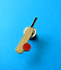 Cricket Bat & Ball Pin Badge