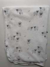 Primark Cares Lamb Sheep Baby Fleece Blanket - 95CM X 70CM 