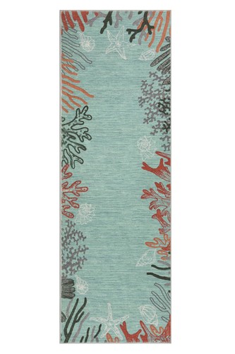Coastal coral ocean washable - coastal,