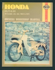 Honda S65 C70 C90 OHC OHV C200 CM90 S90 (64-72) Haynes Manual C 65 70 S 90 FW86