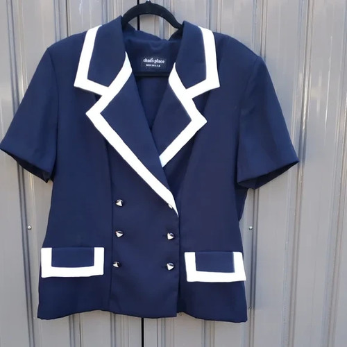 Vintage retro navy - retro, white