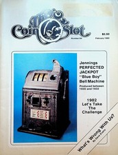 The Coin Slot Magazine February 1982 Jennings Blue Boy Bell Slot Machine