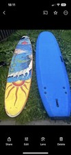 Two Surfboards 7ft And 8.5ft Blue Used Bundle