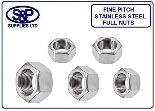 Fine pitch hex nuts steel - hex,