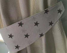 WHITE & GREY STAR FABRIC