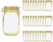 30 Pcs Mason Jar Zipper Bags