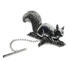 Squirrel English Pewter Tie