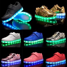 Girls Boys USB Light Up Shoes
