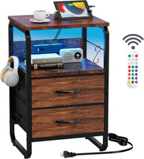 LED Nightstand, Bed Side Table