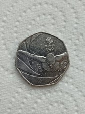 50p Coin Olympic Swimming