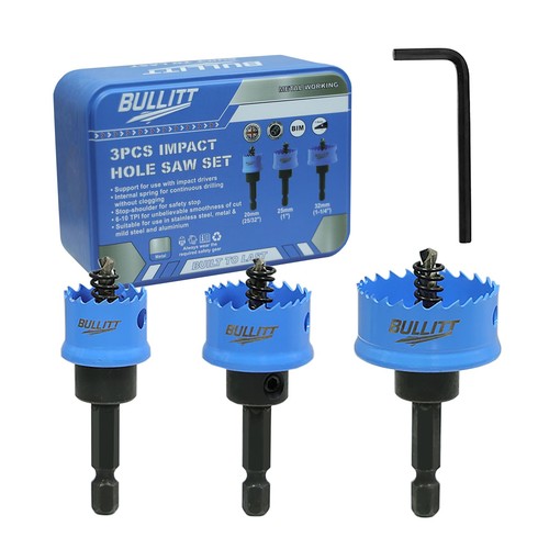 Bullitt impact hole saw set - bullitt,