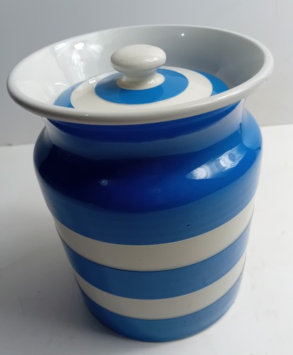 Green cornishware storage - t.g,