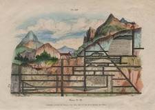 MINING. Cross section of a