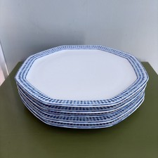 Set 5 HAVILAND Blue Mosaic