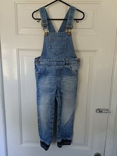 Next Boys Denim Dungarees Aged
